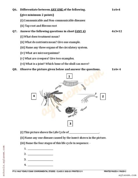 Class 5 Evs Half Yearly Question Paper 2024 Download 5th Half Yearly Evs Question Paper Pdf