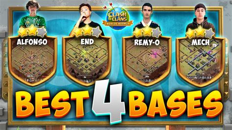 NEW BEST 4 BLUEPRINT BASES FROM WORLDS WARMUP LINKS Clash Of Clans