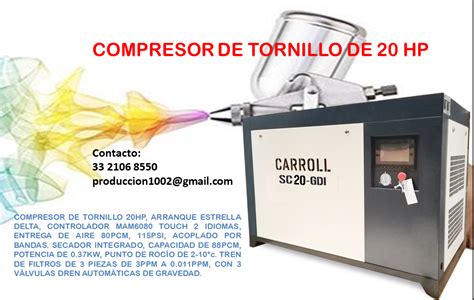 Compresor De Tornillo De Hp Integrado Compresores Y Neumatica