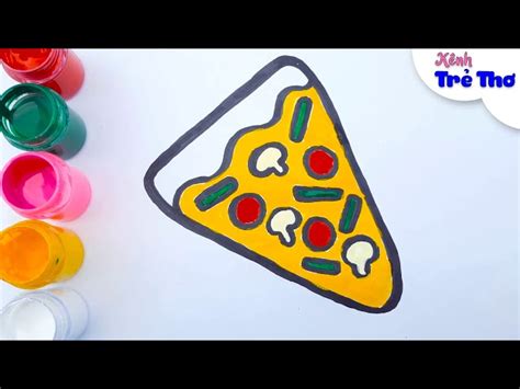 Chia sẻ 64+ về tô màu pizza - coedo.com.vn