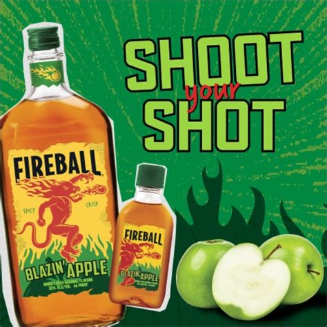 Fireball Blazin Apple Cinnamon Whisky, 66 Proof, Plastic Bottle, 750 ML