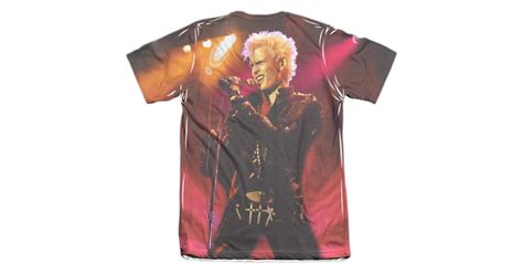 Billy Idol Shirt Rebel Frontback Print Tee