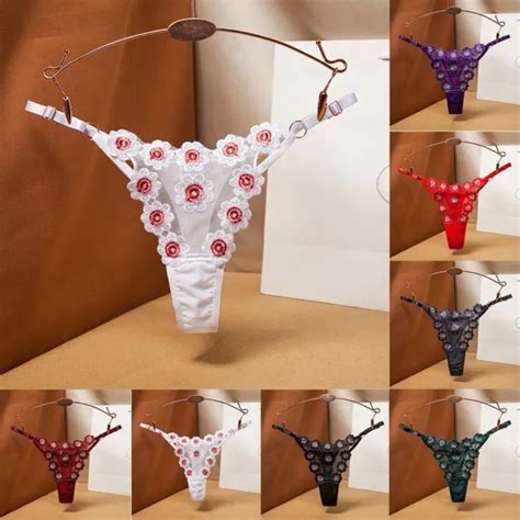 Culotte Sexy String En Dentelle Culotte Lingerie Femme Sous V Tements Confortab Eur