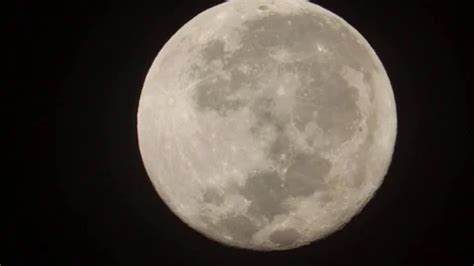 Full Moon Over Dark Black Sky At Night Stock Video Pond