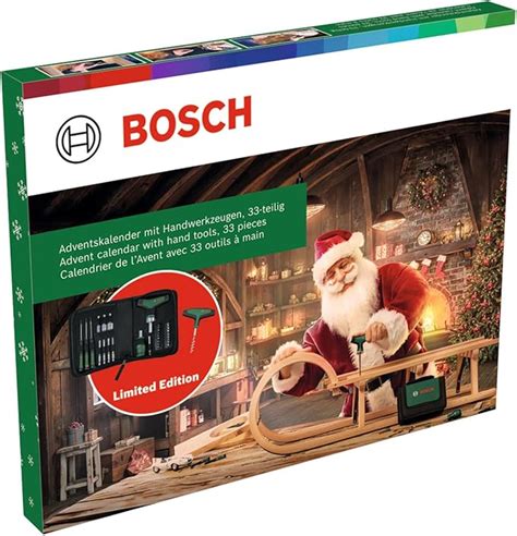 Bosch Calendario Avvento Utensili Manuali 2024 33 Pz Set Utens