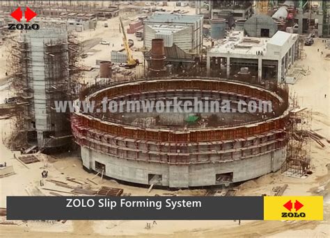 Zolo Acb Automatic Hydraulic Self Climbing Formwork For Silo Chimney