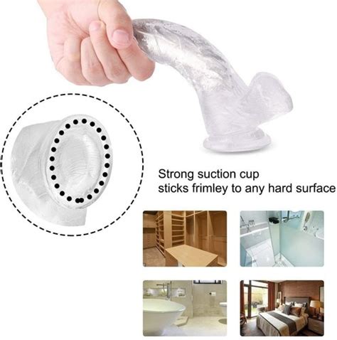Dildo Inch Realistic Lifelike Big Real Dong Suction Cup Women Toys Lubricants Ebay