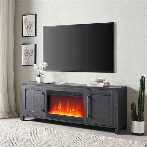 Best Buy Camden Wells Chabot Crystal Fireplace TV Stand For TVs Up To