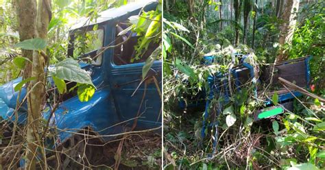 Caminhonete Cai Em Ribanceira E Se Choca Rvore No Limeira Em Brusque