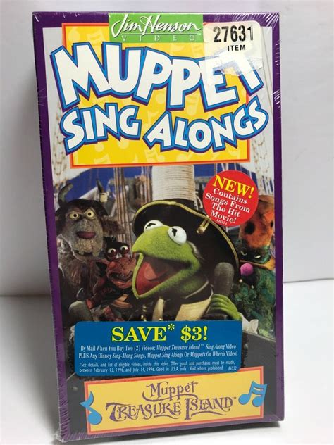 Muppet Sing Alongs Vhs Movie Muppet Treasure Island Jim Henson Video