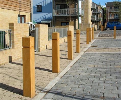 Epping 2001500 Square Timber Bollard With Groove Furnitubes