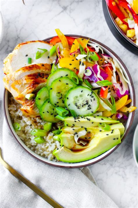 Ginger Scallion Pineapple Chicken Rice Bowls Yes To Yolks