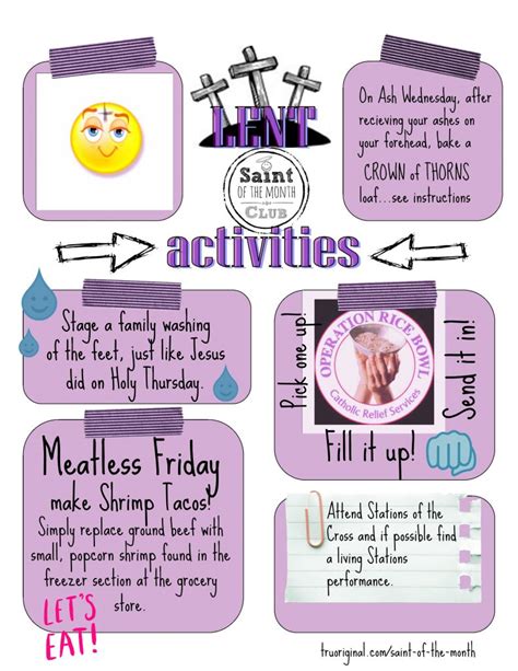 Activities for Lent – Tru Original