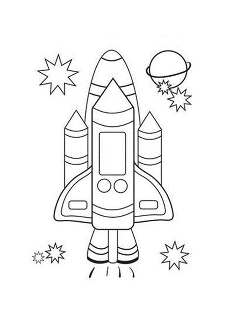 Раскраска Ракета 🖍. Раскрашиваем любимыми цветами бесплатно и с улыбкой 👍