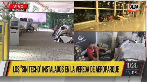 Aeroparque personas sin techo volvieron a la terminal aérea YouTube