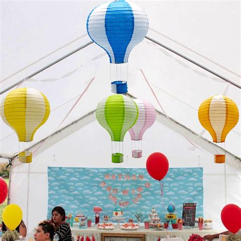 Hanging Hot Air Balloon Paper Lanterns Set Party Decoration Birthday Wedding Walmart