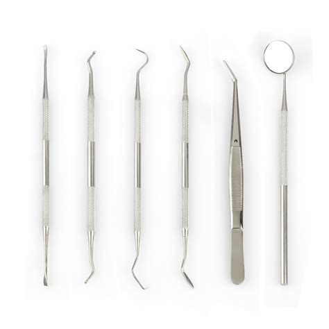 17 OFF 6pcs Pack Stainless Steel Dental Tool Dentist Teeth Clean