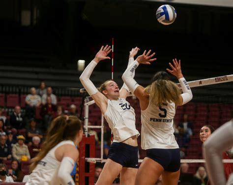 No 20 Penn State Improves To 7 0 With Five Set Upset Of No 11