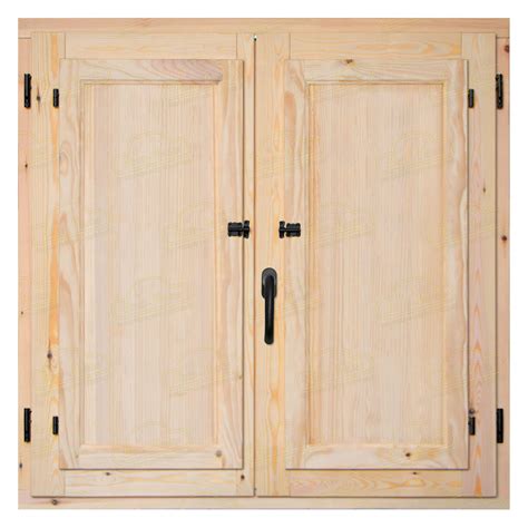 Ventana 100 X 80 Cm Europea Madera Pino Barnizada 2 Hojas Con