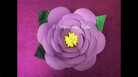 Diy Como Hacer Tus Propios Moldes Para Flores De Papel Medianas Paso A Paso Youtube