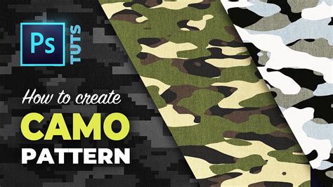 How To Create A Camouflage Pattern In Photoshop Youtube