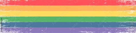 Lgbt Pride Flag Horizontal Wide Banner Background Rainbow Pride Flag Include Of Lesbian Gay