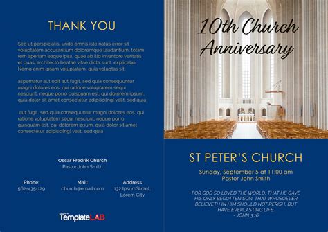 Church Anniversary Program Templates Free At Tanmarleighblog Blog