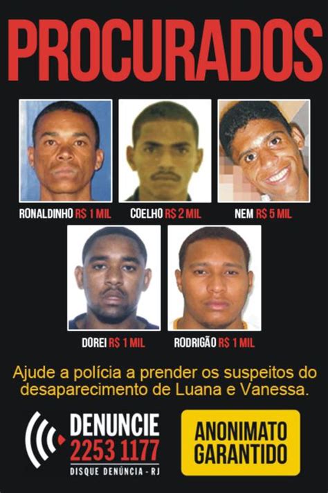 Disque Denúncia Divulga Cartaz Com Fotos Dos Suspeitos Da Morte De