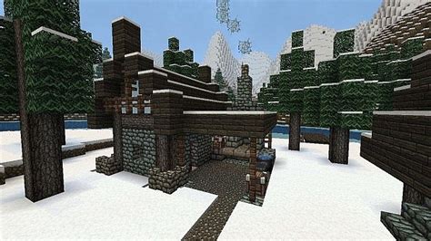 Small Snow Village Minecraft Map