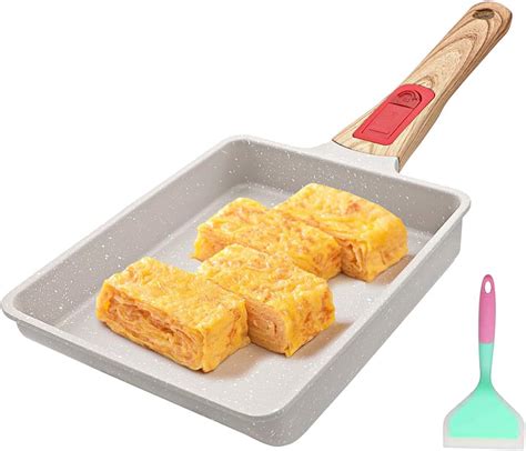 AIKENBBKK Tamagoyaki Pfanne All In One Japanische Omlette Pfanne Mit