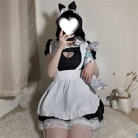 Sexy Lingerie Cosplay Japanese Maid Outfit Babydoll Dress
