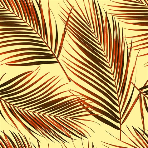 Palm Leaves Pattern Mixed Media By Julien Fine Art America