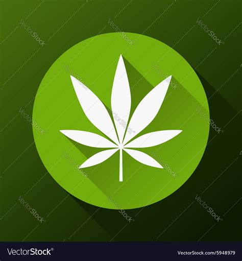 Cannabis leaf Royalty Free Vector Image - VectorStock