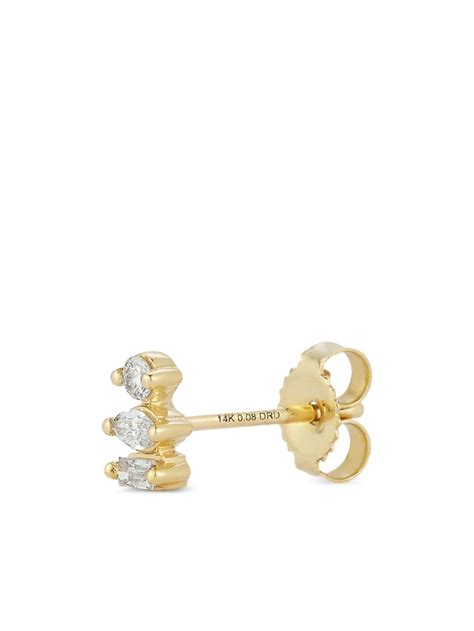 Dana Rebecca Designs Aretes Alexa Jordyn En Oro Amarillo De 14kt Con