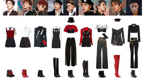 Exo As Girl Crush Concept Roupas Figurinos