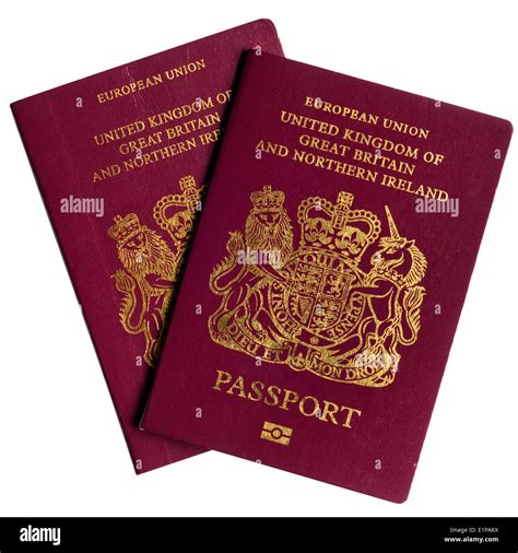 United Kingdom Of Great Britain And Northern Ireland Passport Cover High Resolution Stock