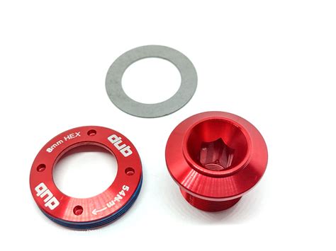 Red Crank Arm Bolt Kit Self Extracting Cap For Sram Truvativ Dub