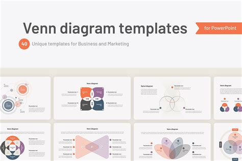 40 Venn diagram PowerPoint templates | Creative Market