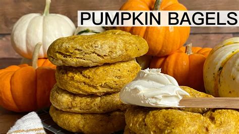 Homemade Pumpkin Bagel Recipe Youtube