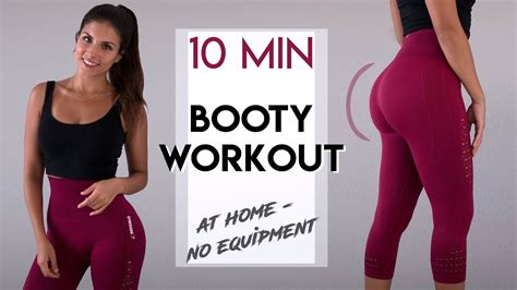 10 Min Booty Workout Beginner No Equipment Mila Liva Youtube