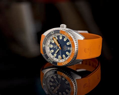 Ocean Crawler Core Diver V4 Blueorange Bezel Ocean Crawler Watch Co