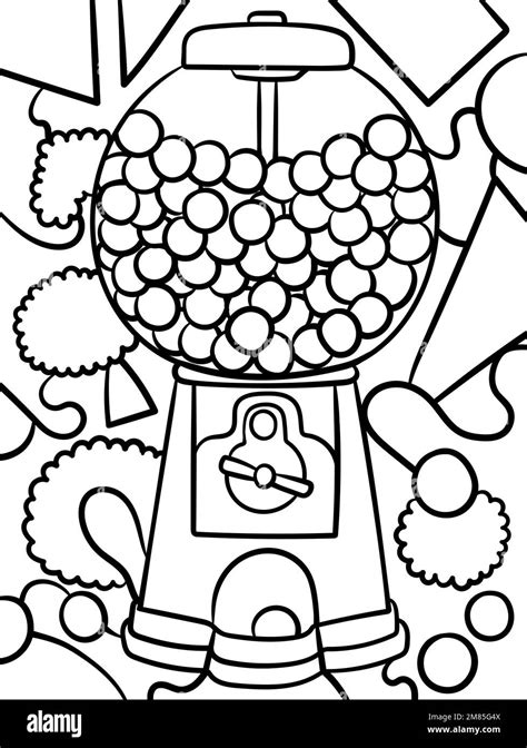 Free Printable Gumball Machine Coloring Pages