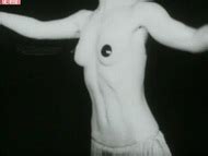 Naked Michèle Dion in Bar Salon