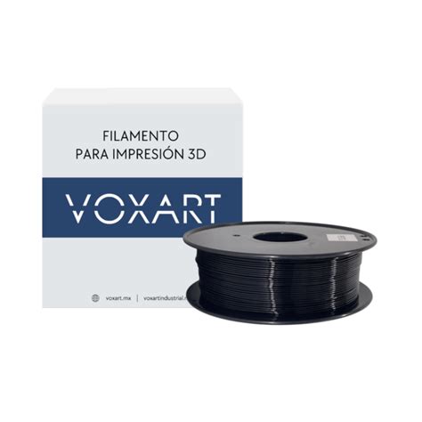 Filamento Voxart PETG Negro 1000 Gr