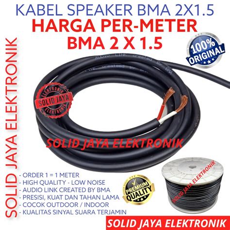 Jual Kabel Speaker X Mm Bma Original Meteran Ecer Kabel Audio Link