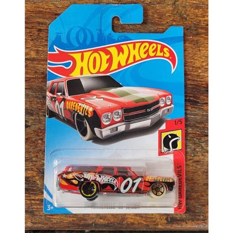 Hot Wheels Chevelle Ss Wagon Vermelho Hw Daredevils Lacrado Main Line