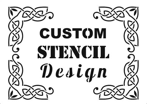 Custom Plastic Stencil Wall Decals Reusable Anything You Etsy