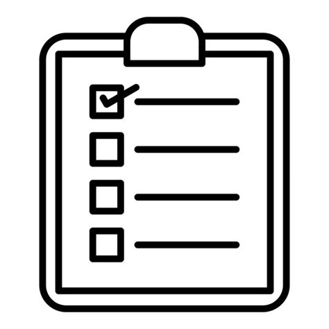 Premium Vector Checklist Icon Style