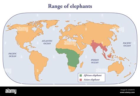 African Elephant Habitat Map