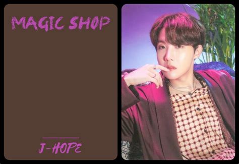 Magic Shop Official Photocards Printables J Hope Photo Cards Magic